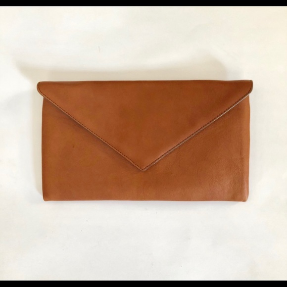 J. Crew Handbags - J. Crew Leather Envelope Clutch